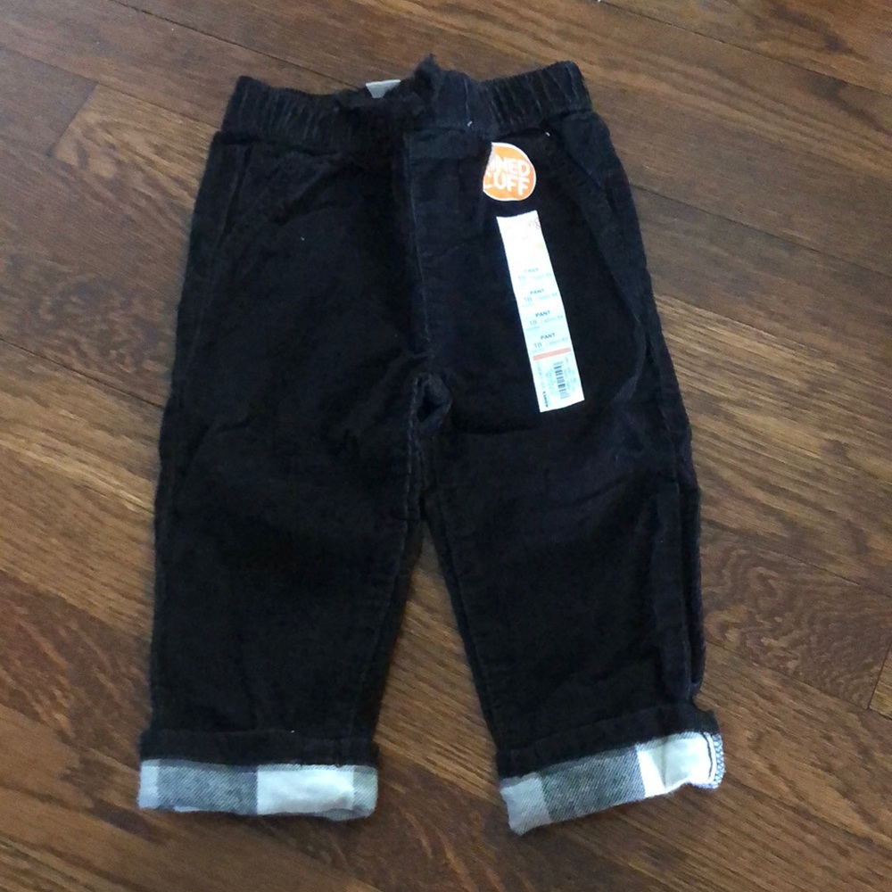 Bundle Me! 18M corduroy pants with flannel cuff